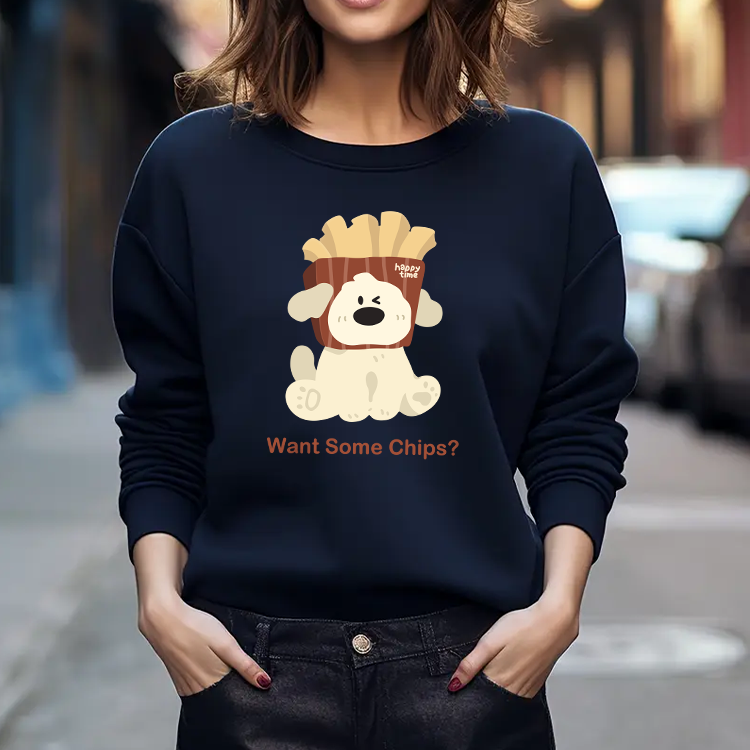 French Fries Puppy Creative Pattern T-Shirts, Hoodies, Sweatshirts