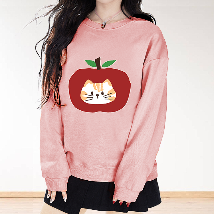 Apple Cat Cute Creative Graphic T-Shirts, Hoodies, Sweatshirts