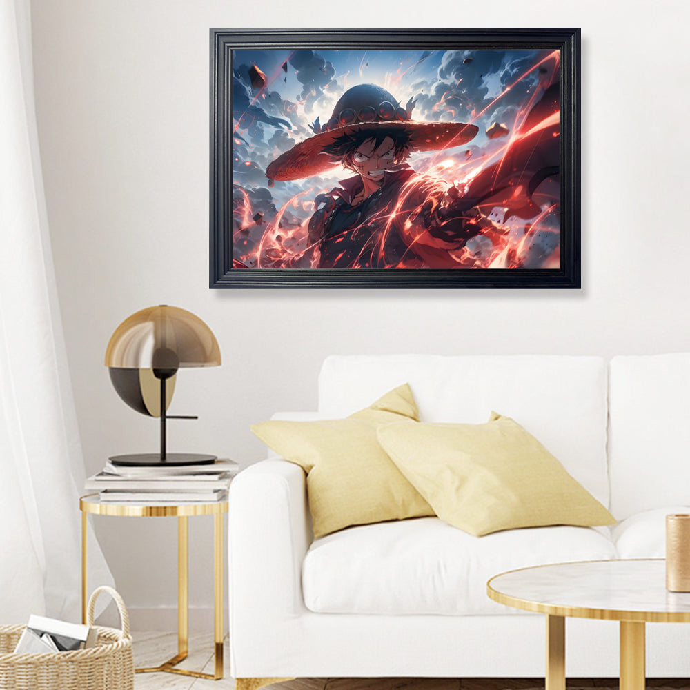 Creative Cartoon Characters Cool Pattern,Horizontal Framed Simple Decorative Canvas Painting