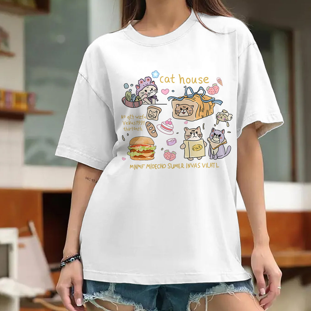 Illustration Graffiti Cute Kitten T-Shirts, Hoodies, Sweatshirts