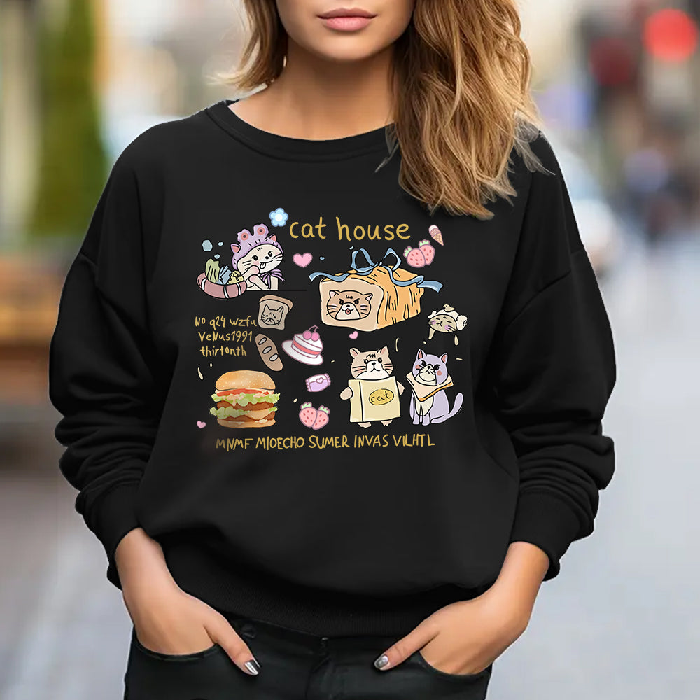 Illustration Graffiti Cute Kitten T-Shirts, Hoodies, Sweatshirts
