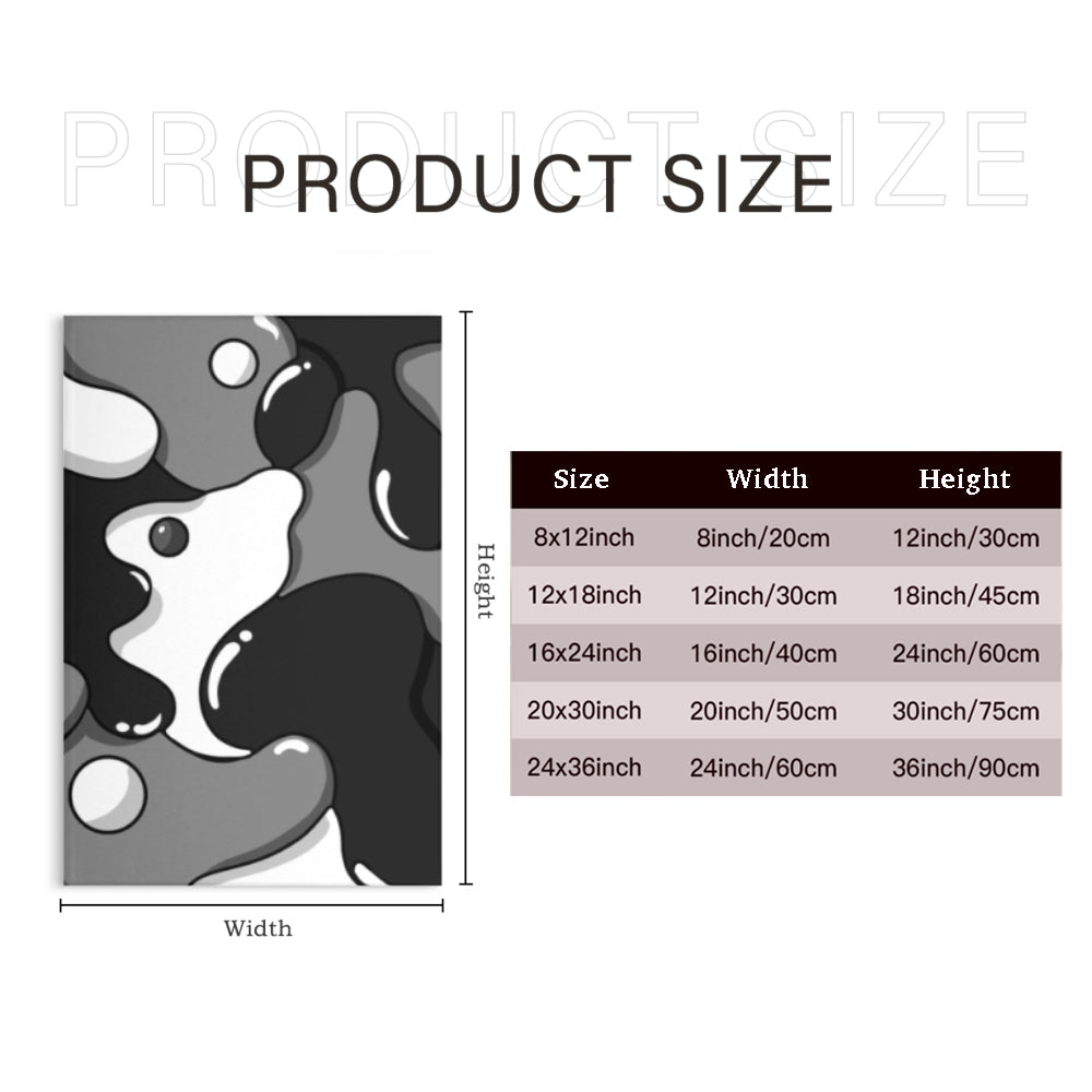 Creative Pattern Design,Triple Frameless Canvas Painting.