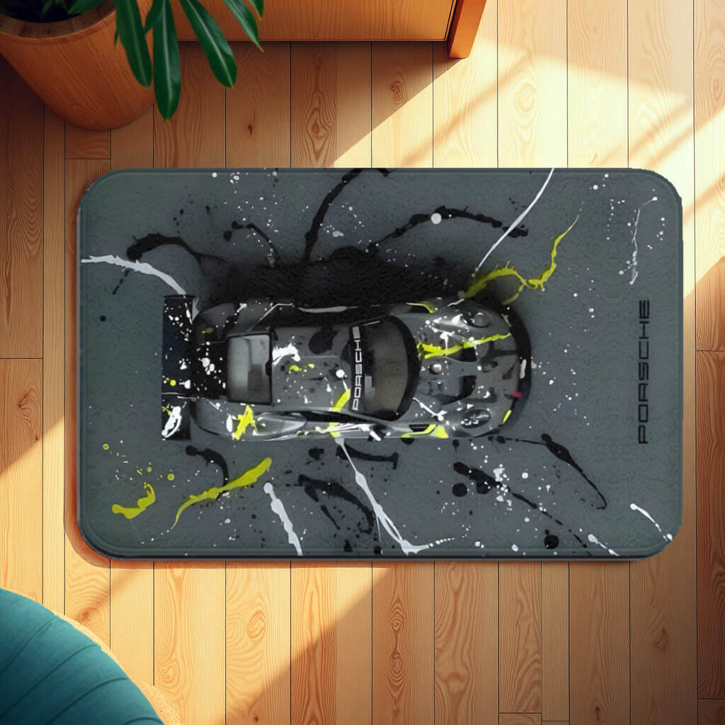 Car Creative Pattern, Rectangular Non-Slip Soft And Comfortable Floormat