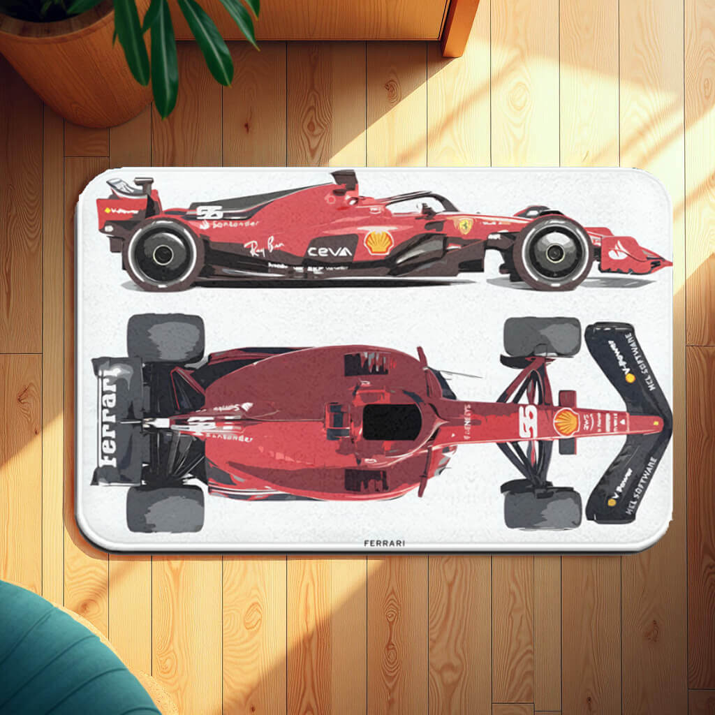 Racing Creative Pattern, Rectangular Non-Slip Soft And Comfortable Floormat