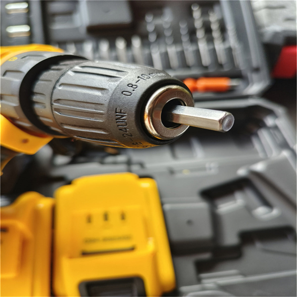 Mattily Cordless Drill, 21V 3 in1 Electric Power Drill Set with Brushless Motor, 1280RPM Stepless Speed Control Electric Drill Kit for Both Home Outdoor Projects