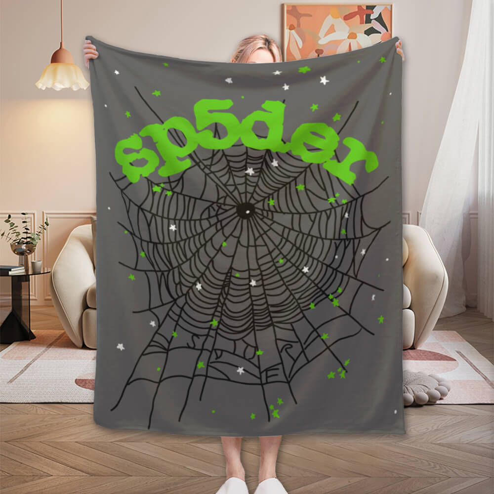 Creative Spider Web Pattern Blanket, Soft And Comfortable