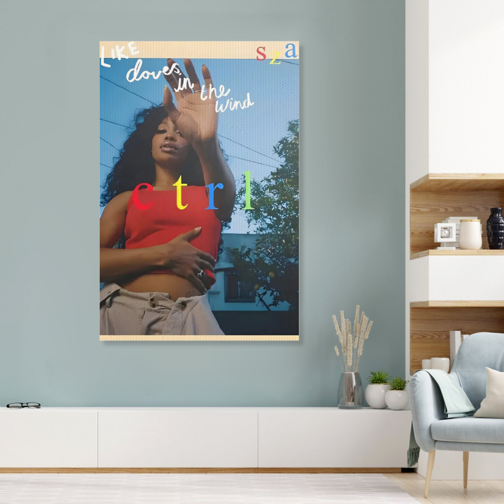 SZA Album Poster Cover,Triple Frameless Canvas Painting