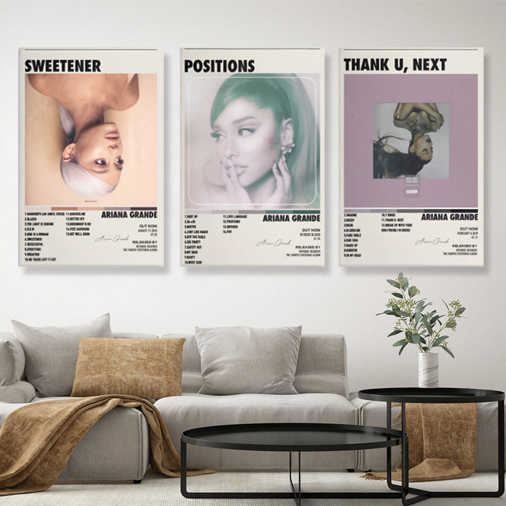 AG album cover  Design,Triple Frameless Canvas Painting