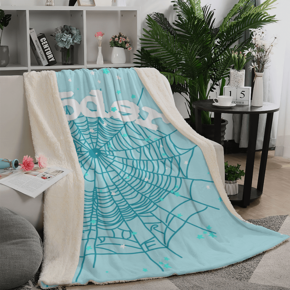 Creative Spider Web Pattern Blanket, Soft And Comfortable