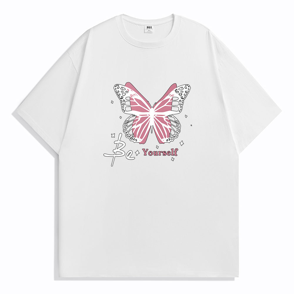 Pink Butterfly Creative Pattern Design T-Shirts, Hoodies, Sweatshirts