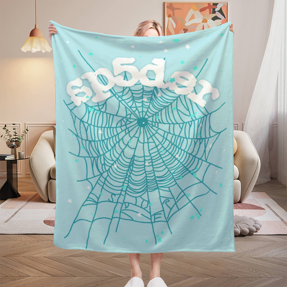 Creative Spider Web Pattern Blanket, Soft And Comfortable