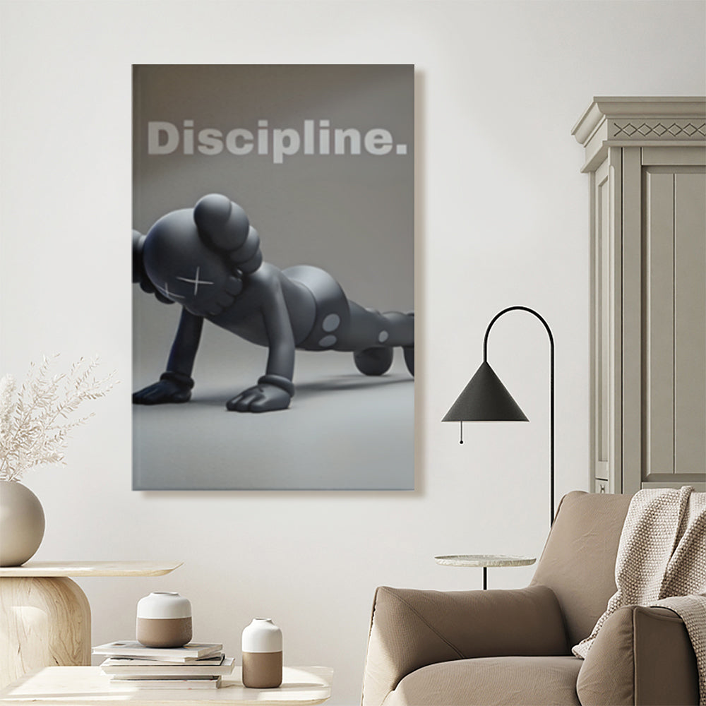 Creative Bear Simple Style, Triple Frameless Canvas Painting