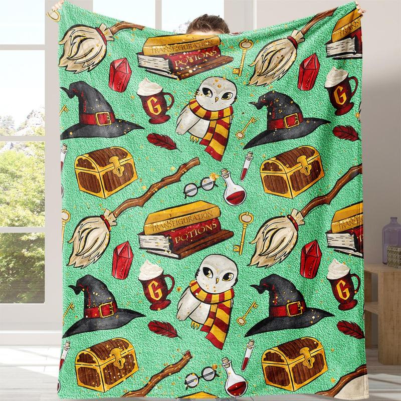 Treasure Cartoon Pattern Soft Comfortable Warm Throw Napping Blankets