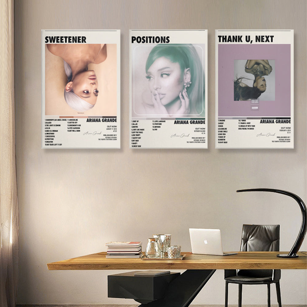 AG album cover  Design,Triple Frameless Canvas Painting