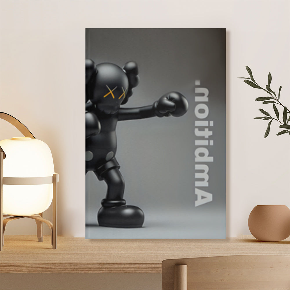 Creative Bear Simple Style, Triple Frameless Canvas Painting