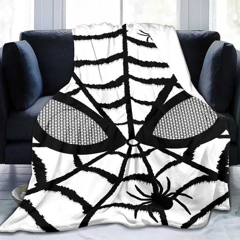 Spider Web Pattern Soft Warm Throw Blanket