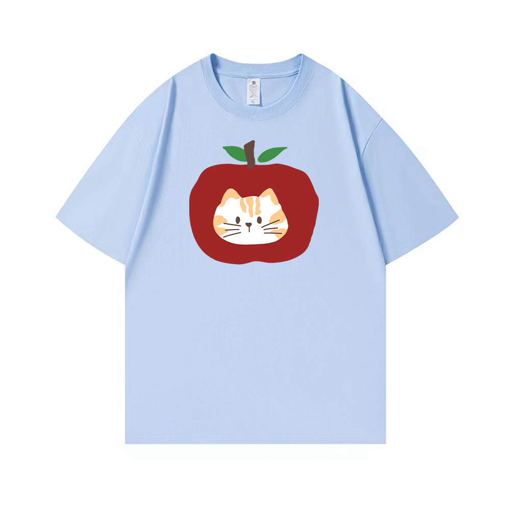 Apple Cat Cute Creative Graphic T-Shirts, Hoodies, Sweatshirts
