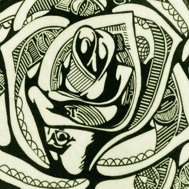 Irregular Shaped Rose Pattern Soft Non-slip Bedside Shaggy Floormat