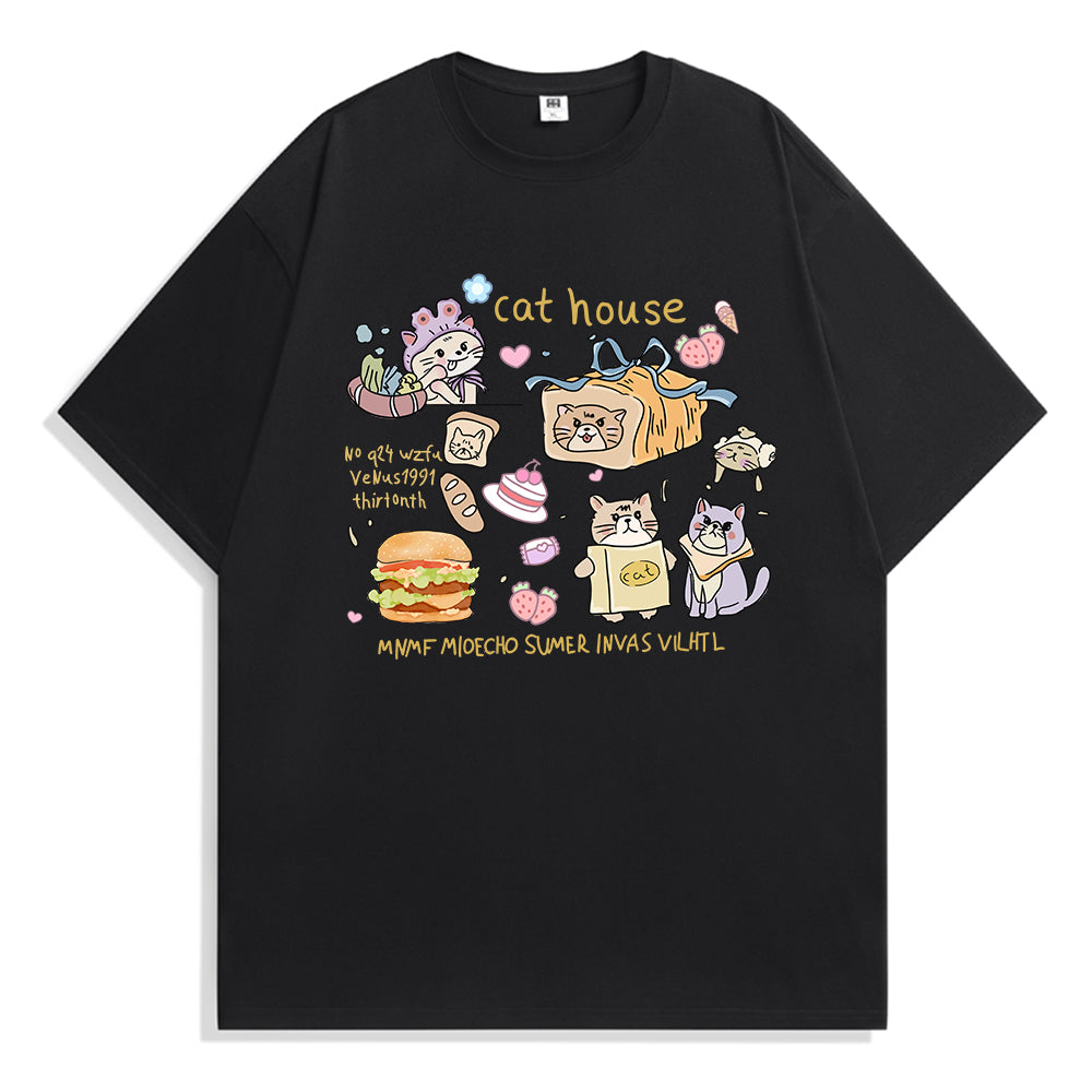 Illustration Graffiti Cute Kitten T-Shirts, Hoodies, Sweatshirts