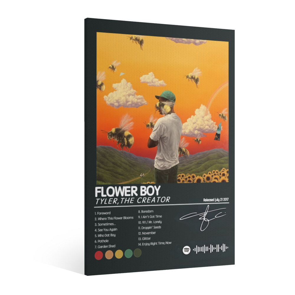 Tyler Album Poster,Triple Frameless Canvas Painting