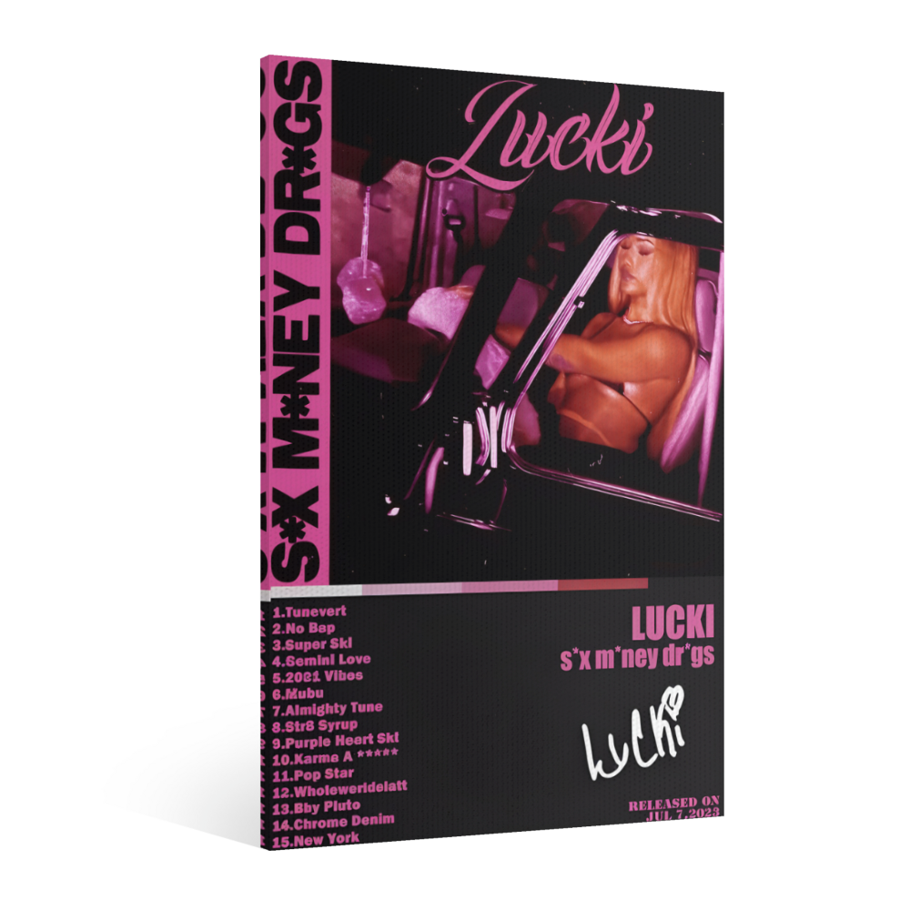 Generic Lucki Album Poster,Triple Frameless Canvas Painting