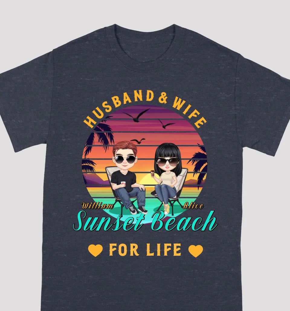 Summer Beach - Personalized Unisex T-shirts, Sweatshirt - Gifts For Couples, Husbands Wife, Lovers, Anniversary Gift