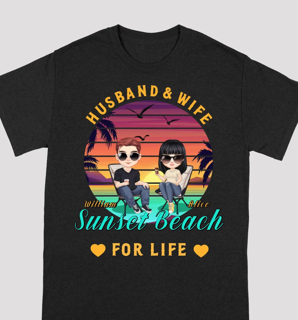 Summer Beach - Personalized Unisex T-shirts, Sweatshirt - Gifts For Couples, Husbands Wife, Lovers, Anniversary Gift