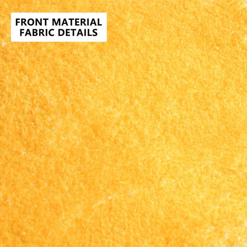 Cartoon Smile Face Design Pattern Soft Non-slip Bedside Shaggy Floormat