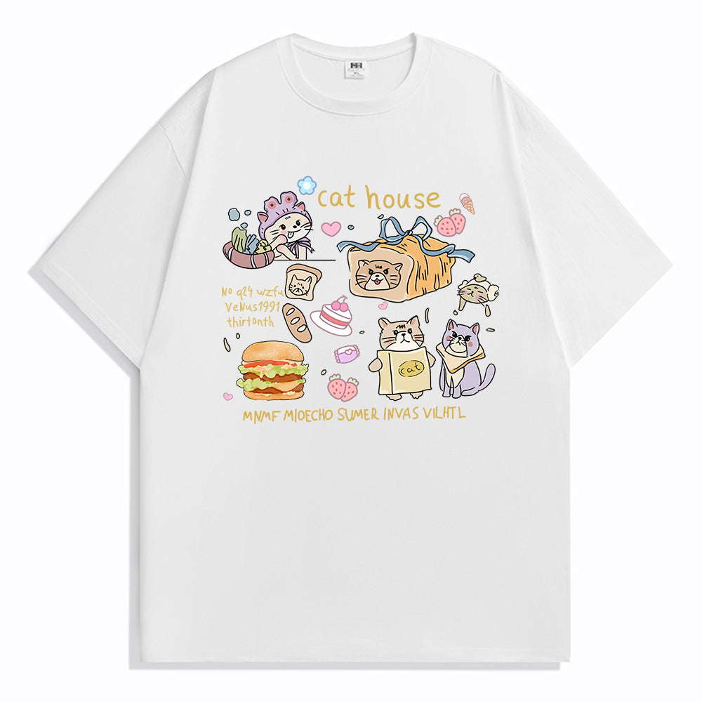Illustration Graffiti Cute Kitten T-Shirts, Hoodies, Sweatshirts