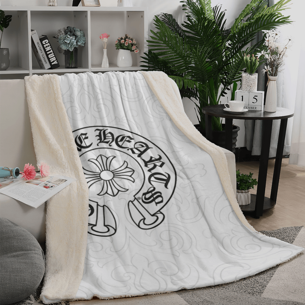 Fashion And Creativity Pattern, White Blanket, Soft And Comfortable