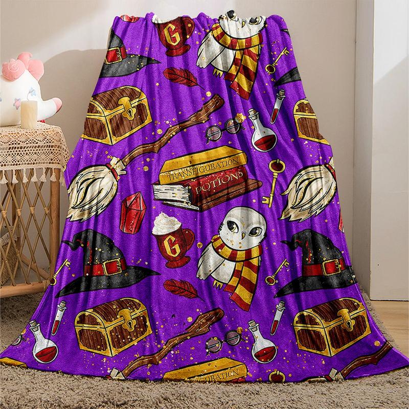 Treasure Cartoon Pattern Soft Comfortable Warm Throw Napping Blankets