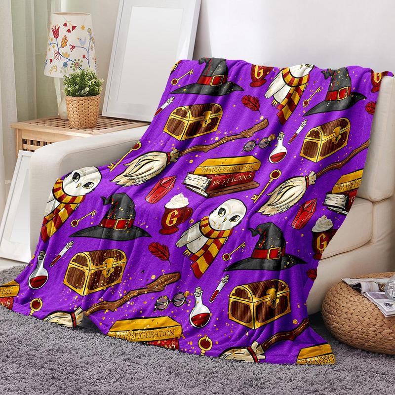 Treasure Cartoon Pattern Soft Comfortable Warm Throw Napping Blankets