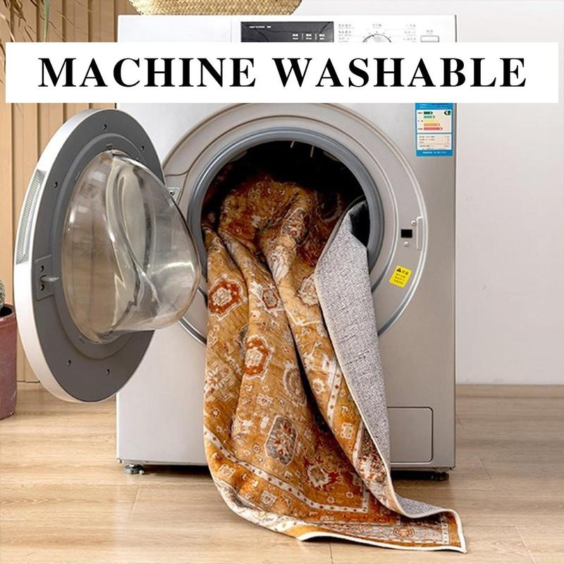 Basketball Pattern Round Area Creative Non-slip Washable Floormat