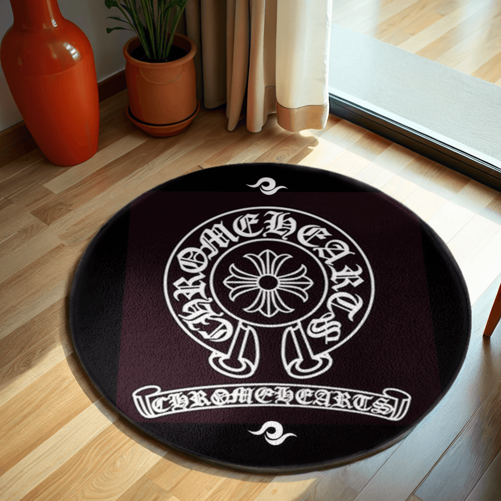 Creative Trendy Brand LOGO Round Non-Slip Soft And Comfortable Floormat