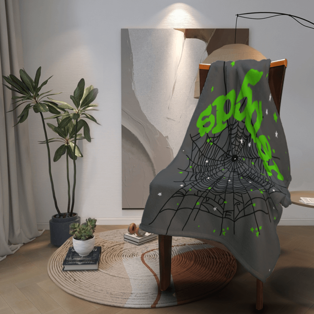Creative Spider Web Pattern Blanket, Soft And Comfortable