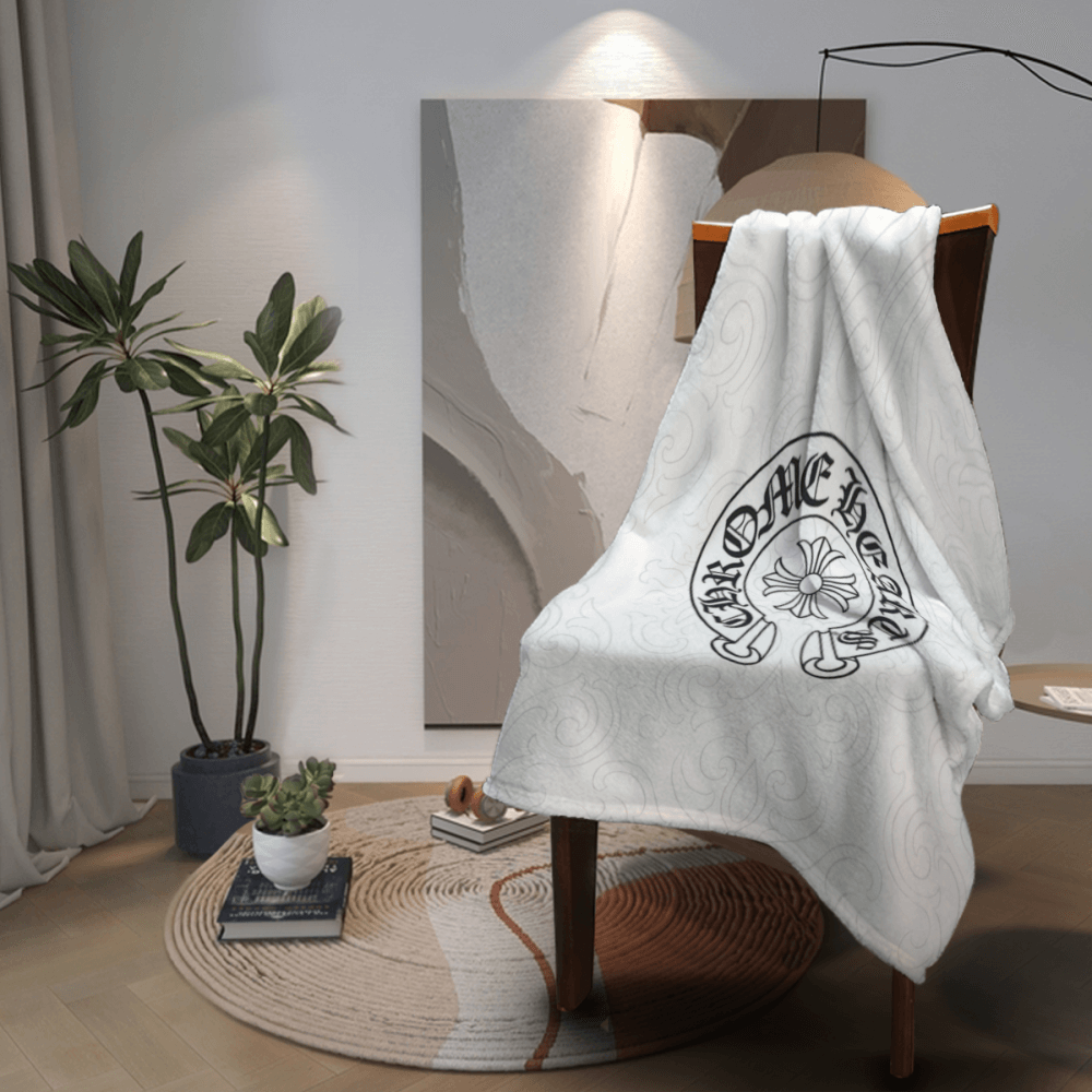 Fashion And Creativity Pattern, White Blanket, Soft And Comfortable