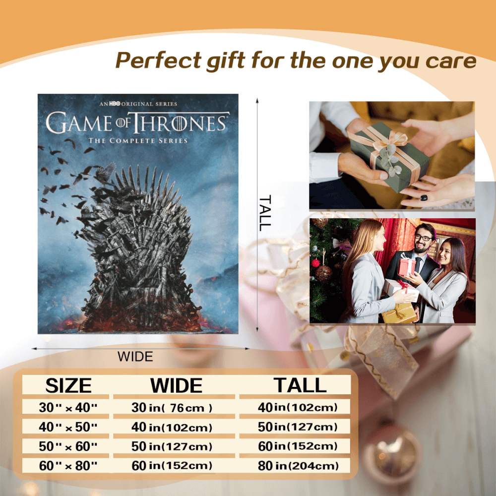 Game Of Thrones - Ten Years Have Finally Come To An End. Blanket, Soft And Comfortable