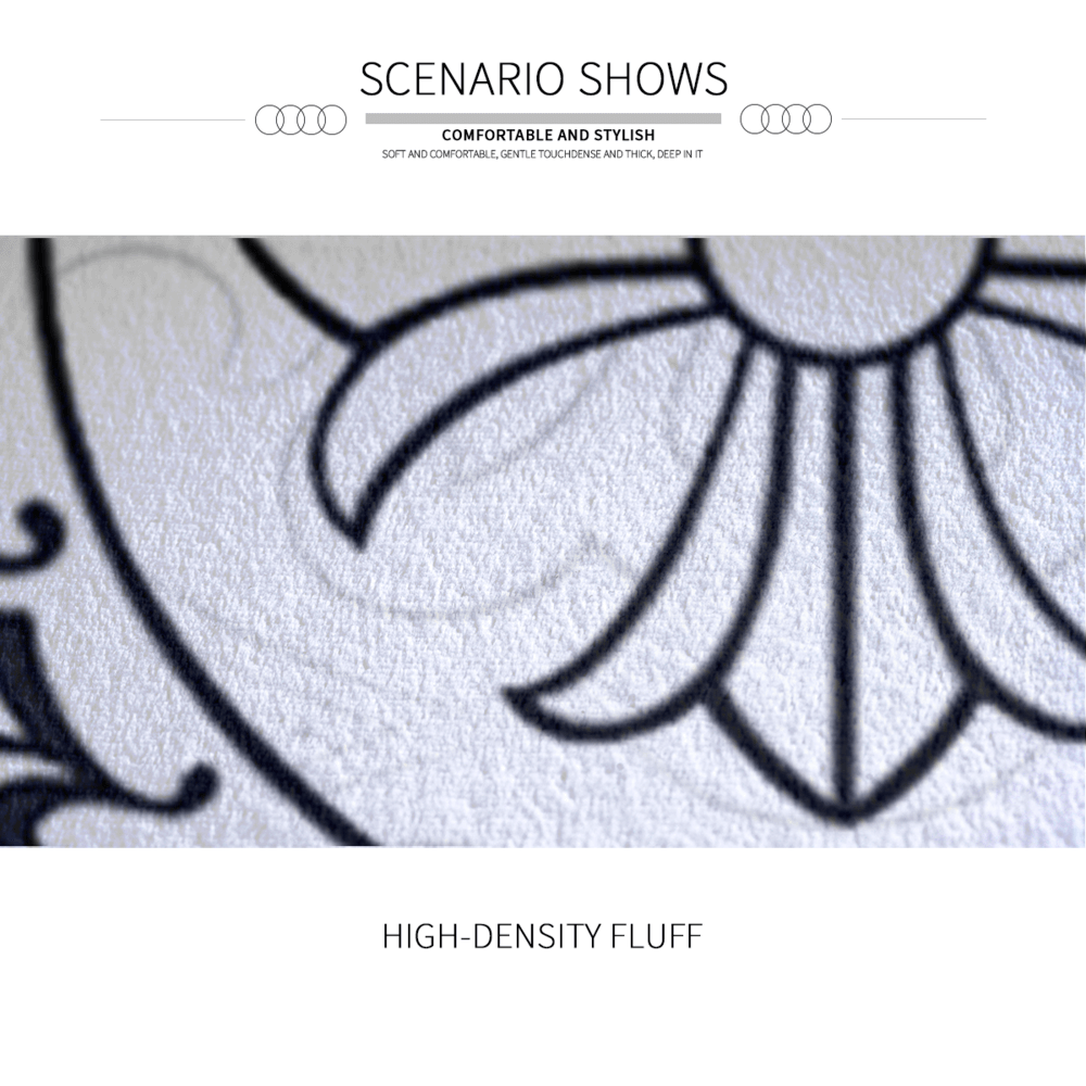 Crosby Creative Round Non-slip Soft and Comfortable Floormat