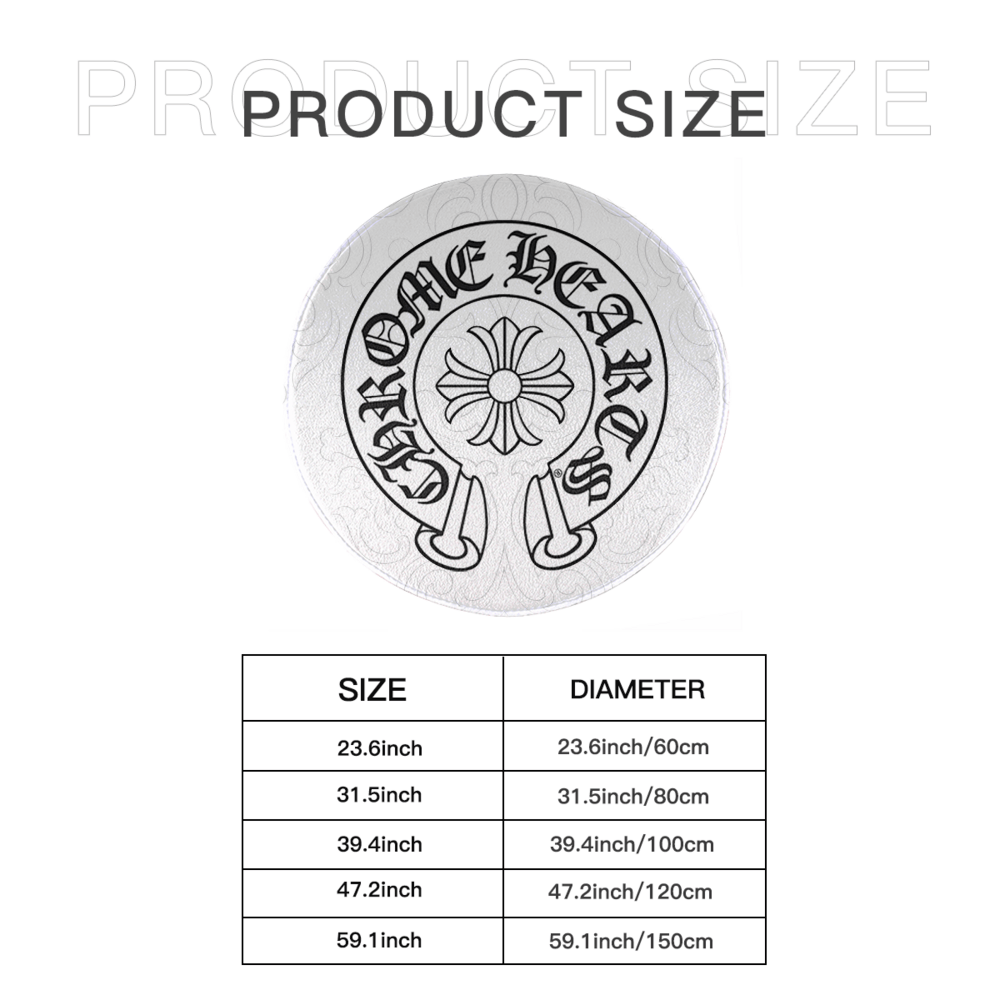 Crosby Creative Round Non-slip Soft and Comfortable Floormat