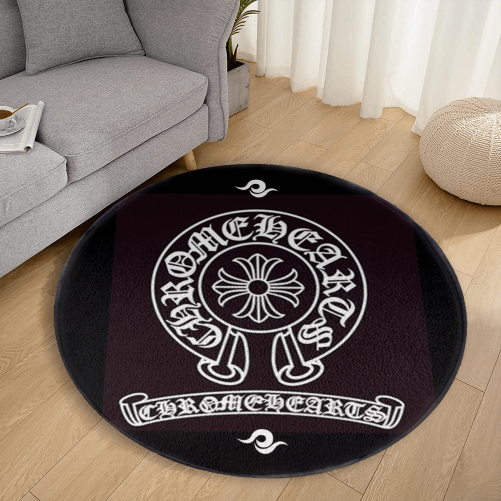 Creative Trendy Brand LOGO Round Non-Slip Soft And Comfortable Floormat