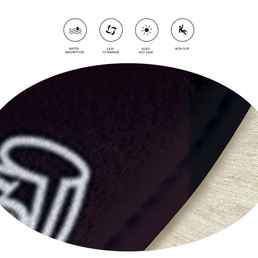 Creative Trendy Brand LOGO Round Non-Slip Soft And Comfortable Floormat