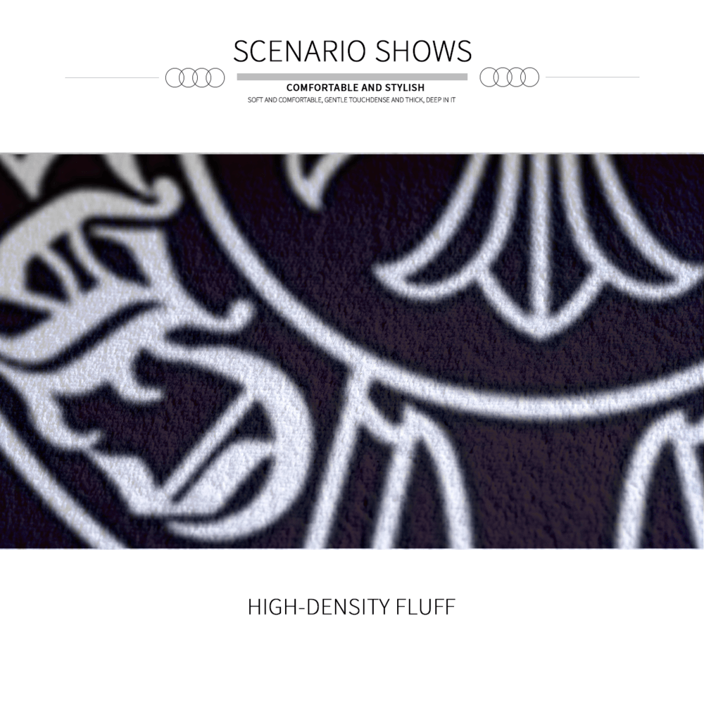 Creative Trendy Brand LOGO Round Non-Slip Soft And Comfortable Floormat