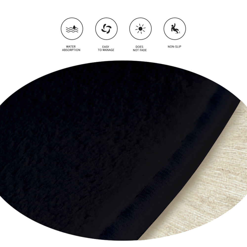 Creative Cross Pattern Round Non-Slip Soft And Comfortable Floormat