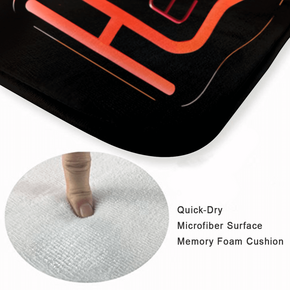 Check Engine Design, Rectangular Non-Slip Soft And Comfortable Floormat