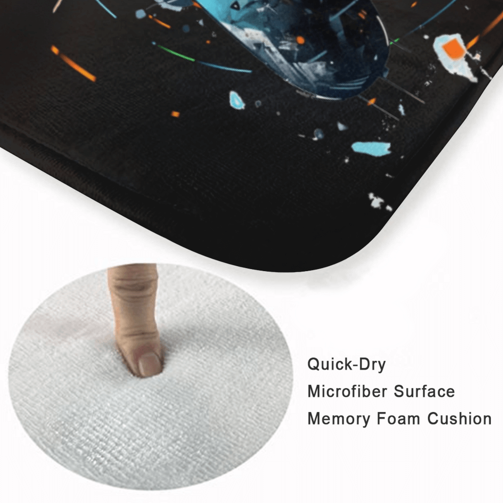 Cool Hand-Painted Game Controller Pattern Rectangular Non-Slip Soft And Comfortable Floormat