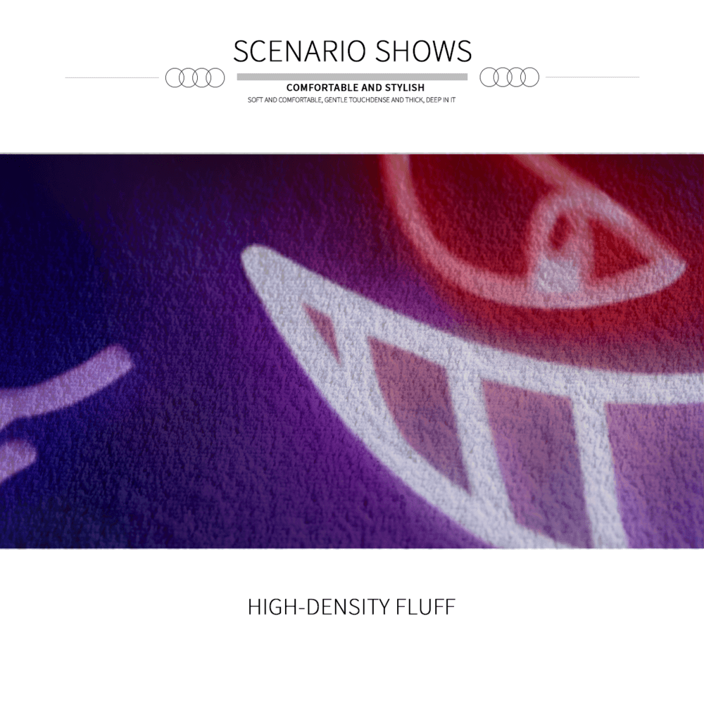 Pokémon Cute Gengar,  Round Non-Slip Soft And Comfortable Floormat