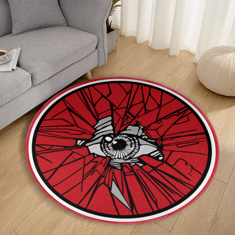 Cartoon Eye-Catching Round Non-Slip Soft Comfortable Floormat
