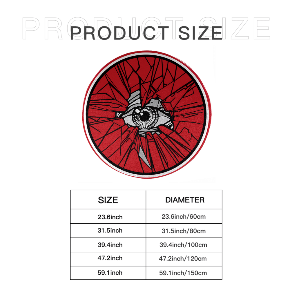 Cartoon Eye-Catching Round Non-Slip Soft Comfortable Floormat