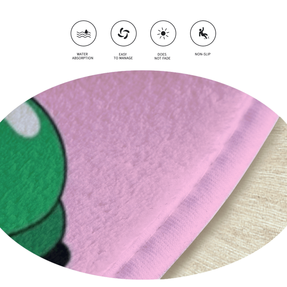 Cherry Brothers Cartoon Round Non-Slip Soft Comfortable Floormat