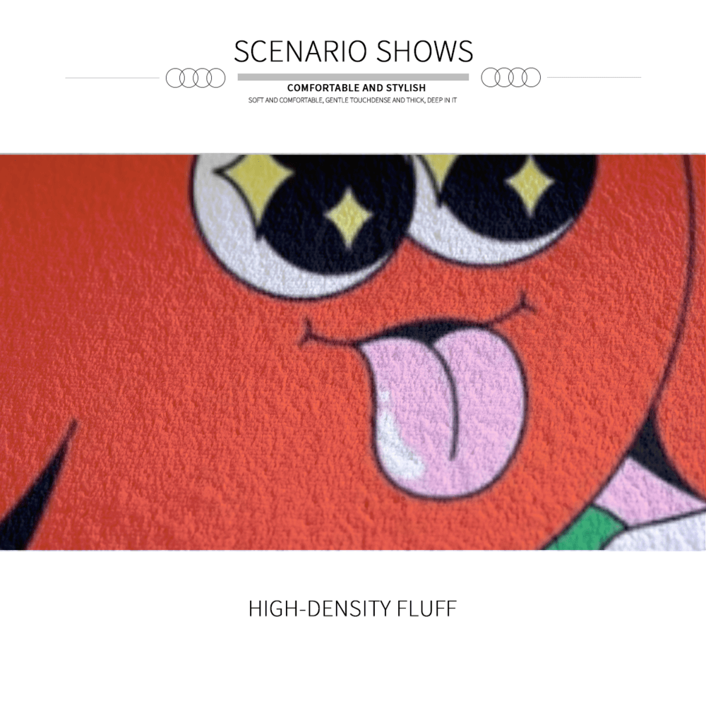 Cherry Brothers Cartoon Round Non-Slip Soft Comfortable Floormat